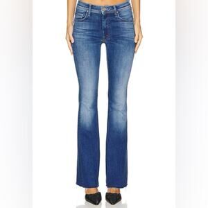 Amo Women’s Kick Flare Mid Rise True Blue Cotton Denim Y2K Jeans Size 27